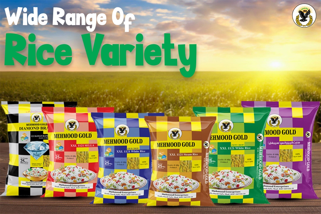 Wide range of rice variety